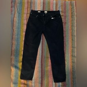 JCrew 1040 Corduroy Athletic Fit Pants, Navy Blue, Size 34/32.